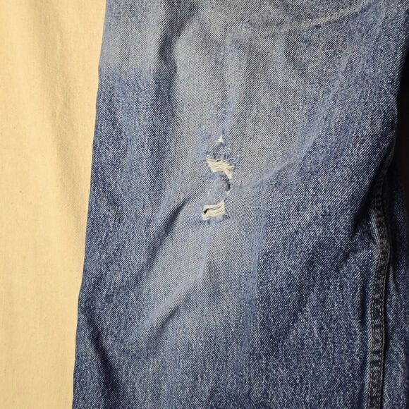 VINTAGE Anchor Blue Baggy Men Jeans 40x30 Blue Denim Skateboard Street Wear‎ Y2K - Picture 10 of 16